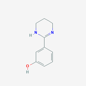 molecular formula C10H12N2O B048975 3-(1,4,5,6-Tetrahydropyrimidin-2-yl)phenol CAS No. 848850-63-5