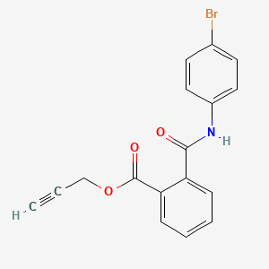 molecular formula C17H12BrNO3 B4897525 Prop-2-ynyl 2-[(4-bromophenyl)carbamoyl]benzoate 