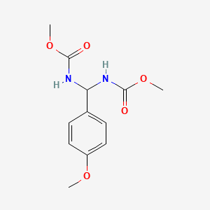 molecular formula C12H16N2O5 B4897596 methyl N-{[(methoxycarbonyl)amino](4-methoxyphenyl)methyl}carbamate CAS No. 303061-60-1