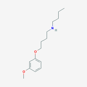 molecular formula C15H25NO2 B4897670 N-butyl-4-(3-methoxyphenoxy)butan-1-amine 