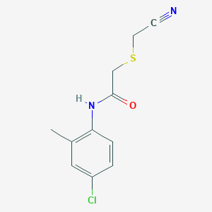 molecular formula C11H11ClN2OS B489769 N-(4-chloro-2-methylphenyl)-2-(cyanomethylsulfanyl)acetamide CAS No. 773152-15-1