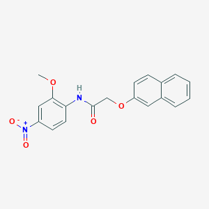 molecular formula C19H16N2O5 B4897784 N-(2-methoxy-4-nitrophenyl)-2-naphthalen-2-yloxyacetamide 