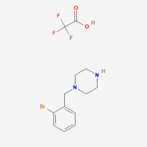 molecular formula C13H16BrF3N2O2 B4897933 1-[(2-Bromophenyl)methyl]piperazine;2,2,2-trifluoroacetic acid CAS No. 298705-60-9