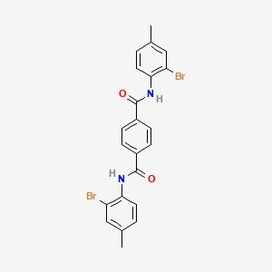 molecular formula C22H18Br2N2O2 B4898032 N,N'-bis(2-bromo-4-methylphenyl)terephthalamide 