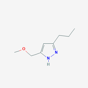 molecular formula C8H14N2O B048983 3-(Methoxymethyl)-5-propyl-1H-pyrazole CAS No. 124806-81-1