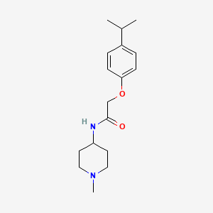 molecular formula C17H26N2O2 B4898311 N-(1-methylpiperidin-4-yl)-2-[4-(propan-2-yl)phenoxy]acetamide 