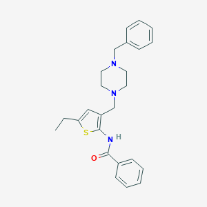 molecular formula C25H29N3OS B489842 N-{3-[(4-benzylpiperazin-1-yl)methyl]-5-ethylthiophen-2-yl}benzamide CAS No. 690639-53-3