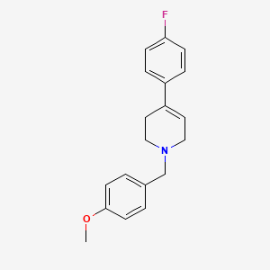 molecular formula C19H20FNO B4898527 4-(4-fluorophenyl)-1-[(4-methoxyphenyl)methyl]-3,6-dihydro-2H-pyridine 