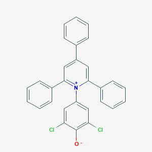 molecular formula C29H19Cl2NO B048986 2,6-Dichloro-4-(2,4,6-triphenyl-1-pyridinio)phenolate CAS No. 121792-58-3