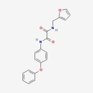molecular formula C19H16N2O4 B4898808 N-(furan-2-ylmethyl)-N'-(4-phenoxyphenyl)oxamide 