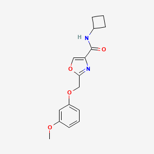 molecular formula C16H18N2O4 B4899045 N-cyclobutyl-2-[(3-methoxyphenoxy)methyl]-1,3-oxazole-4-carboxamide 