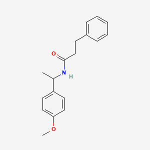 molecular formula C18H21NO2 B4899206 N-[1-(4-methoxyphenyl)ethyl]-3-phenylpropanamide 