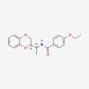molecular formula C19H21NO4 B4899439 N-[1-(2,3-dihydro-1,4-benzodioxin-3-yl)ethyl]-4-ethoxybenzamide 