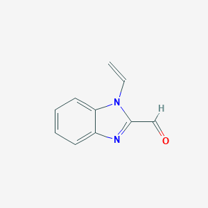 molecular formula C10H8N2O B048995 1-Vinylbenzimidazole-2-carboxaldehyde CAS No. 118482-08-9