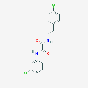 molecular formula C17H16Cl2N2O2 B4899536 N'-(3-chloro-4-methylphenyl)-N-[2-(4-chlorophenyl)ethyl]oxamide 