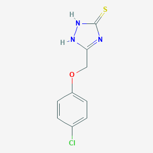 molecular formula C9H8ClN3OS B048996 5-(4-Chloro-phenoxymethyl)-4H-[1,2,4]triazole-3-thiol CAS No. 113056-45-4