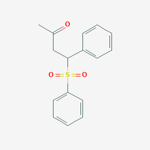 molecular formula C16H16O3S B4899988 4-Phenyl-4-(phenylsulfonyl)butan-2-one CAS No. 62692-46-0