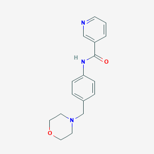 molecular formula C17H19N3O2 B490008 N-[4-(morpholin-4-ylmethyl)phenyl]pyridine-3-carboxamide CAS No. 638155-99-4