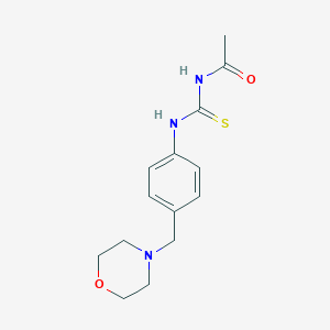 molecular formula C14H19N3O2S B490009 N-acetyl-N'-[4-(4-morpholinylmethyl)phenyl]thiourea CAS No. 638156-20-4
