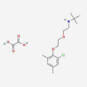 molecular formula C18H28ClNO6 B4900195 N-[2-[2-(2-chloro-4,6-dimethylphenoxy)ethoxy]ethyl]-2-methylpropan-2-amine;oxalic acid 