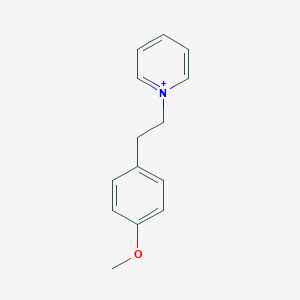 molecular formula C14H16NO+ B049002 1-[2-(4-Methoxyphenyl)ethyl]pyridin-1-ium CAS No. 118177-96-1