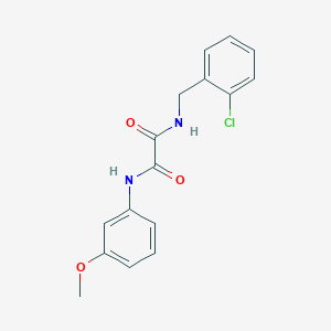 molecular formula C16H15ClN2O3 B4900338 N-[(2-chlorophenyl)methyl]-N'-(3-methoxyphenyl)oxamide 