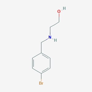 molecular formula C9H12BrNO B490061 2-((4-Bromobenzyl)amino)ethanol CAS No. 774191-64-9