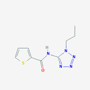 molecular formula C9H11N5OS B490069 N-(1-propyltetrazol-5-yl)thiophene-2-carboxamide CAS No. 639046-81-4