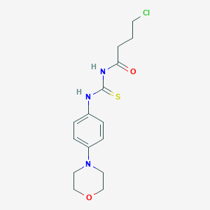 molecular formula C15H20ClN3O2S B490092 N-(4-chlorobutanoyl)-N'-(4-morpholin-4-ylphenyl)thiourea CAS No. 637303-35-6