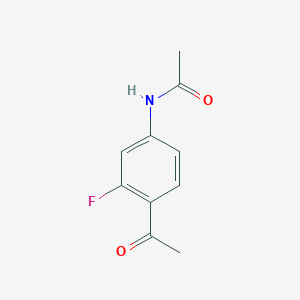 molecular formula C10H10FNO2 B049027 N-(4-Acetyl-3-fluorophenyl)acetamide CAS No. 112279-55-7