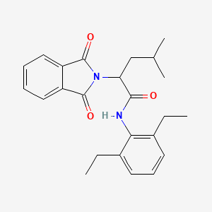 molecular formula C24H28N2O3 B4903151 N-(2,6-diethylphenyl)-2-(1,3-dioxo-1,3-dihydro-2H-isoindol-2-yl)-4-methylpentanamide 