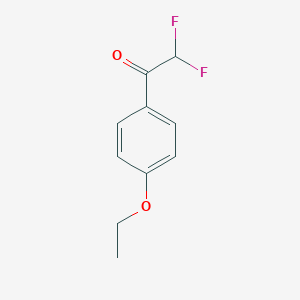 molecular formula C10H10F2O2 B049037 1-(4-Ethoxyphenyl)-2,2-difluoroethanone CAS No. 115466-96-1