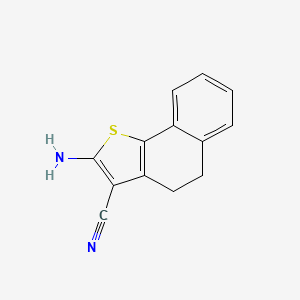 molecular formula C13H10N2S B4903824 2-amino-4,5-dihydronaphtho[1,2-b]thiophene-3-carbonitrile CAS No. 13145-86-3