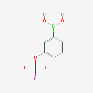 molecular formula C7H6BF3O3 B049041 3-(Trifluoromethoxy)phenylboronic acid CAS No. 179113-90-7