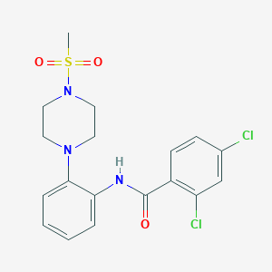 2,4-dichloro-N-{2-[4-(methylsulfonyl)-1-piperazinyl]phenyl}benzamide