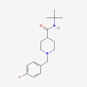 molecular formula C17H25FN2O B4904352 N-tert-butyl-1-(4-fluorobenzyl)piperidine-4-carboxamide 