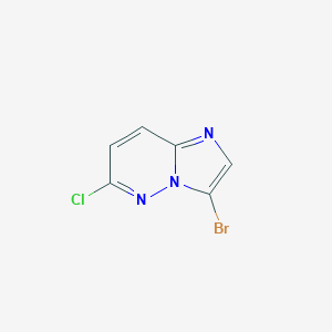 molecular formula C6H3BrClN3 B049044 3-Bromo-6-chloroimidazo[1,2-b]pyridazine CAS No. 13526-66-4