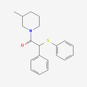 molecular formula C20H23NOS B4904581 1-(3-Methylpiperidin-1-yl)-2-phenyl-2-(phenylsulfanyl)ethanone 