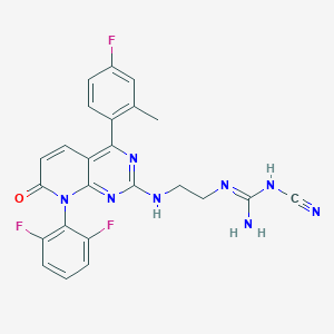1-Cyano-2-[2-[[8-(2,6-difluorophenyl)-4-(4-fluoro-2-methylphenyl)-7-oxopyrido[2,3-d]pyrimidin-2-yl]amino]ethyl]guanidine