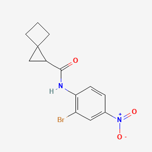 molecular formula C13H13BrN2O3 B4904644 N-(2-bromo-4-nitrophenyl)spiro[2.3]hexane-2-carboxamide 