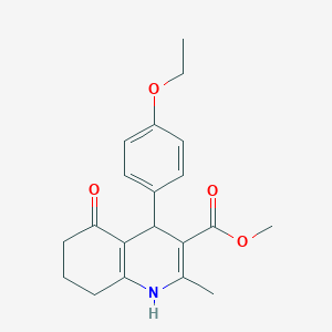 molecular formula C20H23NO4 B4904650 Methyl 4-(4-ethoxyphenyl)-2-methyl-5-oxo-1,4,5,6,7,8-hexahydroquinoline-3-carboxylate 