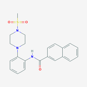 N-{2-[4-(methylsulfonyl)-1-piperazinyl]phenyl}-2-naphthamide