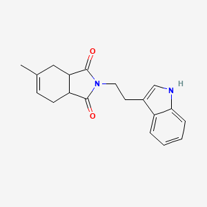 molecular formula C19H20N2O2 B4904760 2-[2-(1H-indol-3-yl)ethyl]-5-methyl-3a,4,7,7a-tetrahydro-1H-isoindole-1,3(2H)-dione 