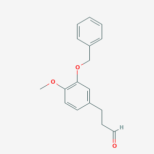 3-(4-Methoxy-3-phenylmethoxyphenyl)propanal