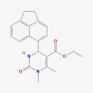 molecular formula C21H22N2O3 B4904865 Ethyl 6-(1,2-dihydroacenaphthylen-5-yl)-3,4-dimethyl-2-oxo-1,6-dihydropyrimidine-5-carboxylate 