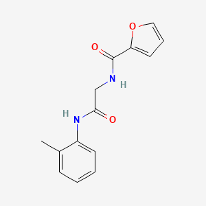 molecular formula C14H14N2O3 B4904925 N-{2-[(2-methylphenyl)amino]-2-oxoethyl}furan-2-carboxamide 