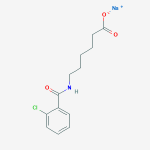 molecular formula C13H15ClNNaO3 B4905021 Sodium;6-[(2-chlorobenzoyl)amino]hexanoate 