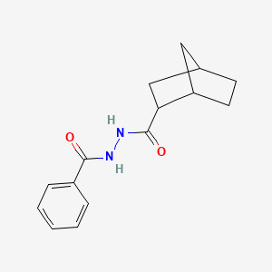 molecular formula C15H18N2O2 B4905104 N'-(phenylcarbonyl)bicyclo[2.2.1]heptane-2-carbohydrazide 