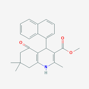 molecular formula C24H25NO3 B4905200 Methyl 2,7,7-trimethyl-4-(naphthalen-1-yl)-5-oxo-1,4,5,6,7,8-hexahydroquinoline-3-carboxylate 