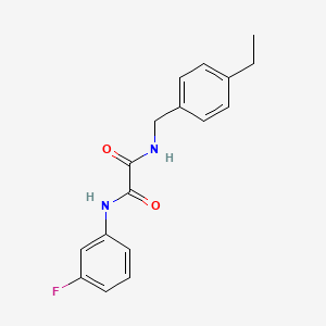molecular formula C17H17FN2O2 B4905534 N-(4-ethylbenzyl)-N'-(3-fluorophenyl)ethanediamide 